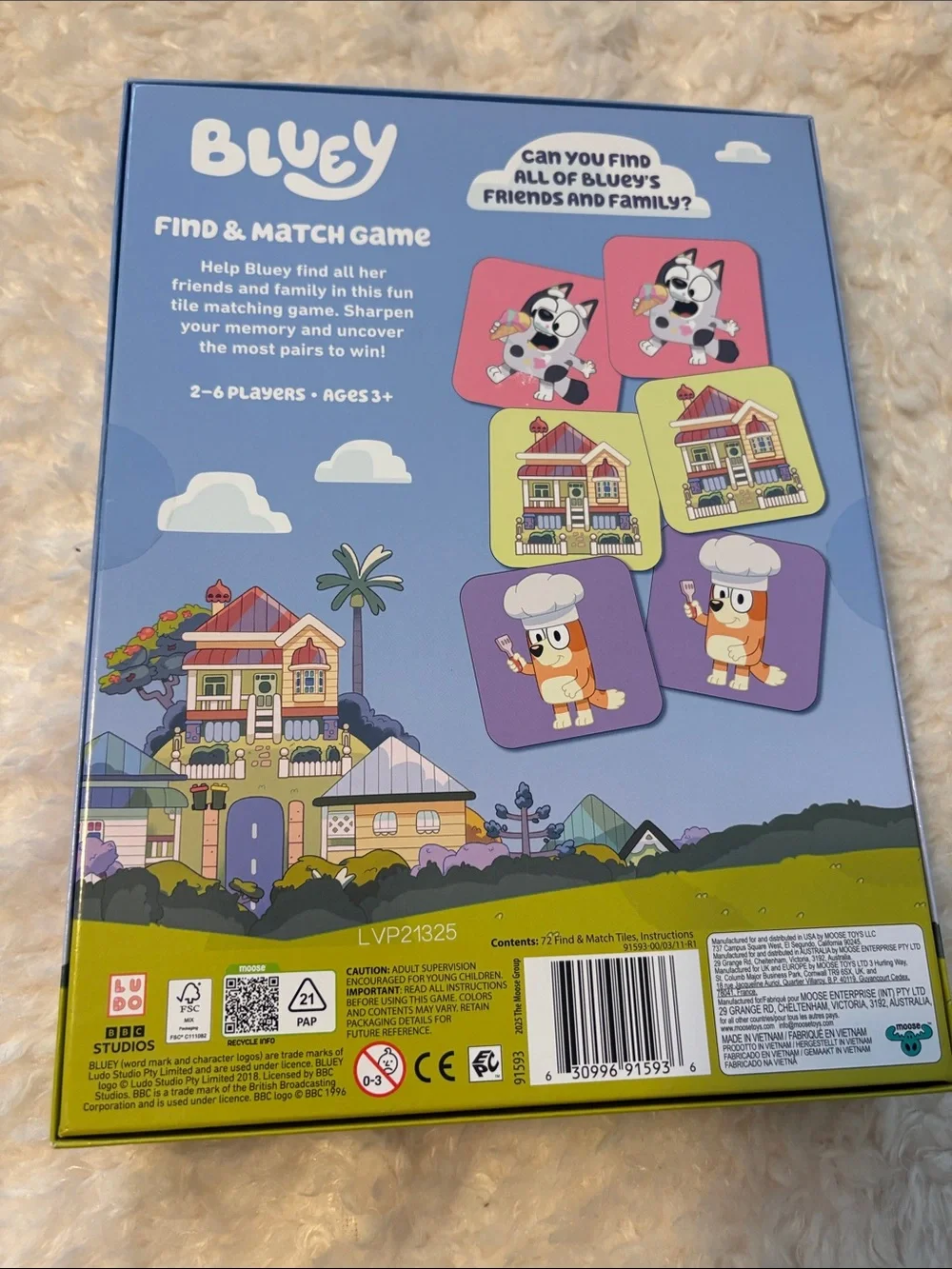 Bluey Find & Match Game - Brand New in Box